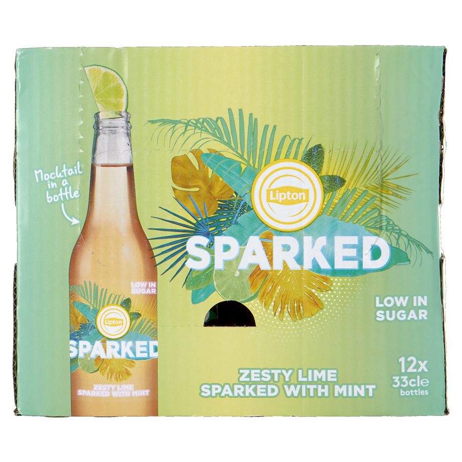 SPARKED ICE TEA GREEN LIME MINT 33CL