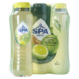 Spa fruit still lime ginger 40cl
