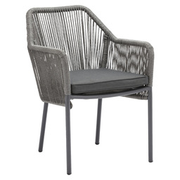 Baleric armchair - charcoal/grey