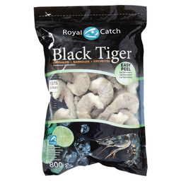 Crevettes tigrées black tiger easy peel