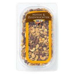 Mixed nuts salted with peanuts