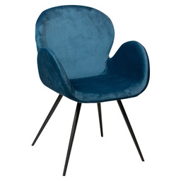 Tyler armchair - blue velvet