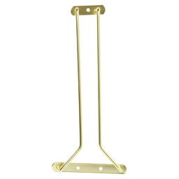 Glass rail 254 mm brass