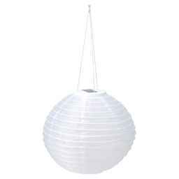 Lanterne solaire sphère 30cm blanche