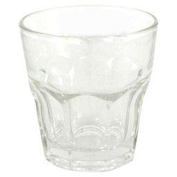 Drinking glass faceted 8x8.5cm 240ml