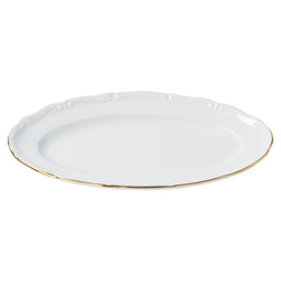 Maria teresa gold oval plate 26 cm