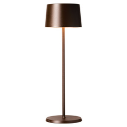 Olivia tafellamp-r11x35cm-bruin
