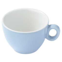 Koffiekop alba bicolor lichtblauw/wit