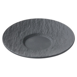 The rock black espresso saucer 12cm