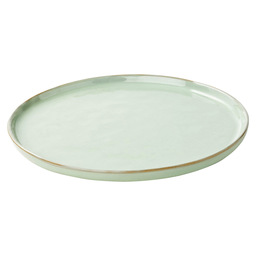Plate round pure 21.5 cm aqua green