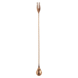 Barspoon trident 40cm copper