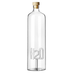 Bottle with cap h2o h2