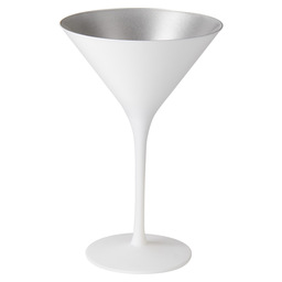 Cocktail glass olympic 24cl white/silver