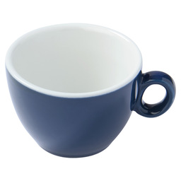 Koffiekop alba bicolor donkerblauw/wit