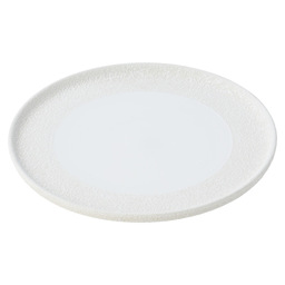 Plate vulcanic white 28cm
