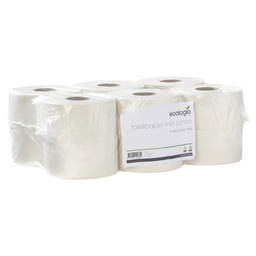 Toiletpapier mini jumbo 2-lgs ecologiq