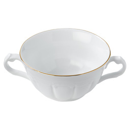 Maria teresa gold soup cup with 2 handle