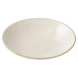 Plate rustic coup deep 25cm white