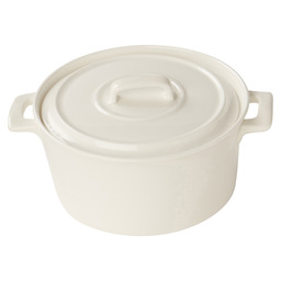 Clio pot white 15x7 cm with lid