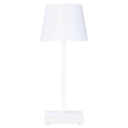Lampe de table led blanc h 26 cm