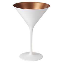 Cocktailglas olympic 24cl weiss/bronze