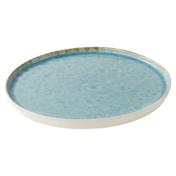 Plate flat 27 cm laguna azzurro
