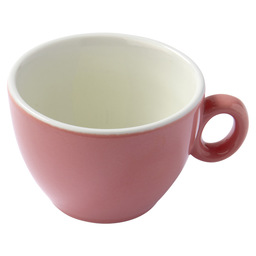 Koffiekop alba bicolor roze/wit