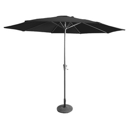 Parasol pisa 3m grey/black