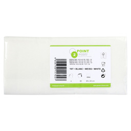Point2point napkins 40 cm white 1/8 - fs