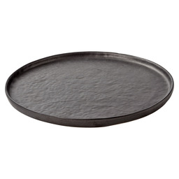 Plate large black 27 cm