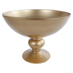 Schale &quot;trophy&quot; xl gold-antik glas 25x25