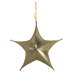 Kersthanger ster glossy maria 40cm goud