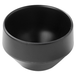 Bowl round 6cm - matte black melamine