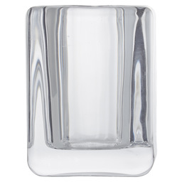 Theelicht glas vierkant 75/55 transp.