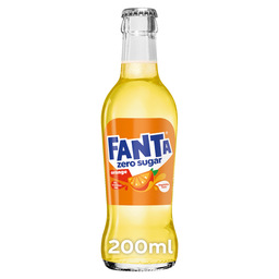 Fanta orange zero sugar 20cl glas