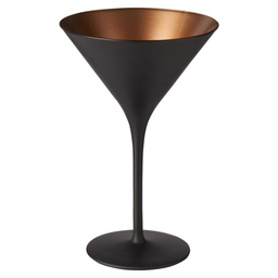 Cocktailglas olympic 24cl zwart/brons