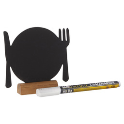 Chalk board table model cutlery set