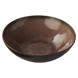 Bowl 26x8.4 cm pure brown flame