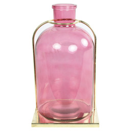Vase flasche rd kirby l rosa