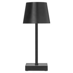 Lampe de table led noir h 26 cm