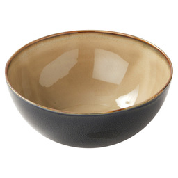 Bowl 13.7xh6 cm tdr grey/dark blue