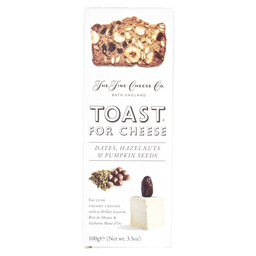 Toast pour fromage datte-noisette