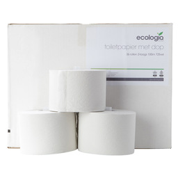 Toilet paper w/cap 2-lgs 725vl ecologiq