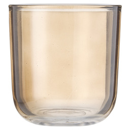 Theelichthalter aus glas ø9x9,5cm braun