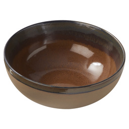 Bowl surface 23,56x9,5cm rust-brown
