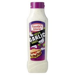 Garlic sauce gouda's glory
