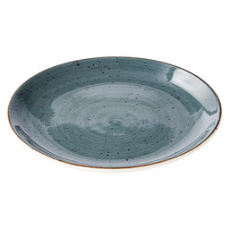 Plate rustic coup surface 19cm blue