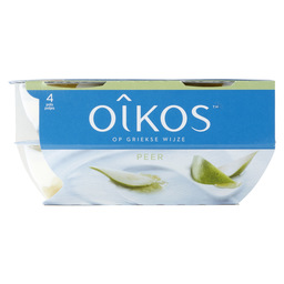 Greek yoghurt peer 4x115gr