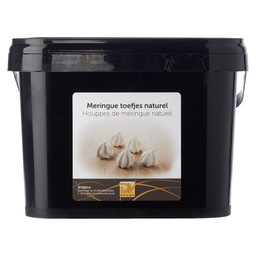 Meringue tufts natural 350g (bucket)