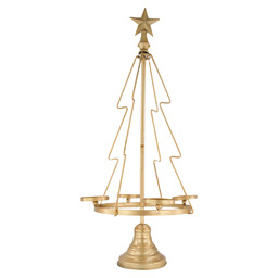 Kerstboom voor serveren of kaarsen goud